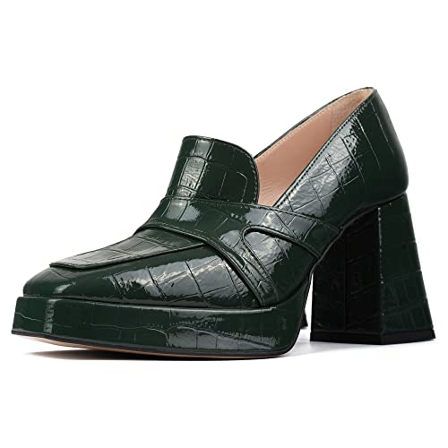 L37 HANDMADE SHOES Damen Bloody Mary Pump, Green, 39 EU von L37 HANDMADE SHOES