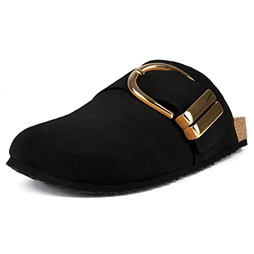 L37 HANDMADE SHOES Damen Leder Schiebe-Clogs I Lederfutter I Einzigartiger Stil I Bequem und Elegant I Cherry Bomb Slide Sandal, Black, 36 EU von L37 HANDMADE SHOES