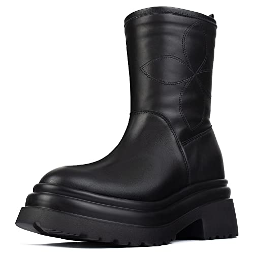 L37 HANDMADE SHOES Damen Come UP Late Fashion Boot, Black, 41 EU von L37 HANDMADE SHOES
