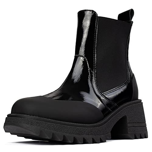 L37 HANDMADE SHOES Damen DOWN IN The Dark Fashion Boot, Black, 41 EU von L37 HANDMADE SHOES