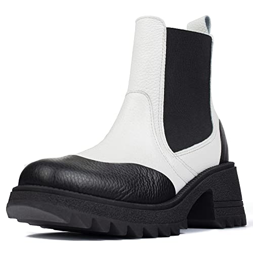 L37 HANDMADE SHOES Damen DOWN IN The Dark Fashion Boot, White, 40 EU von L37 HANDMADE SHOES