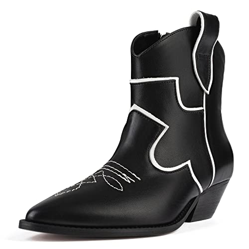 L37 HANDMADE SHOES Damen Double Rainbow Ankle Boot, Black, 38 EU von L37 HANDMADE SHOES