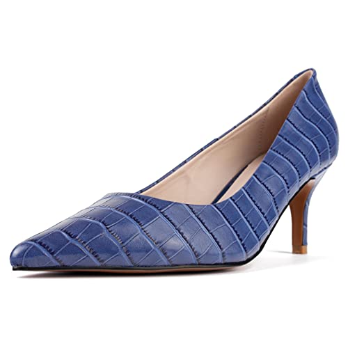 L37 HANDMADE SHOES Damen FINAL Effect Pump, Blue, 38 EU von L37 HANDMADE SHOES