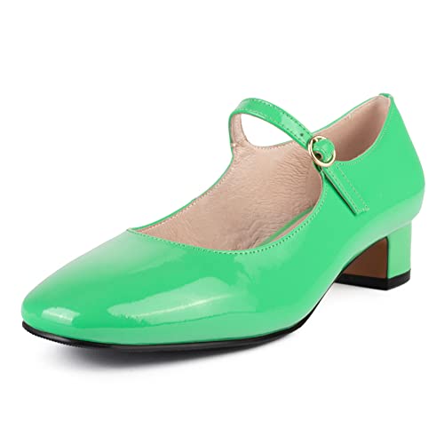 L37 HANDMADE SHOES Damen Pumps I Naturleder I Lederfutter I Handgefertigte Schuhe I Bequem und Elegant I Fall in Love I Pump, Green, 39 EU von L37 HANDMADE SHOES