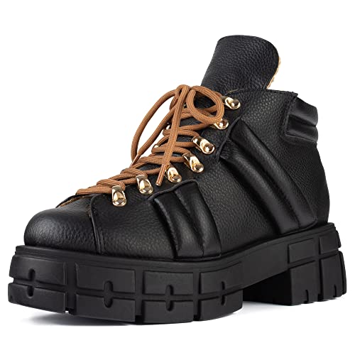 L37 HANDMADE SHOES Damen GIVE IT 2 ME Ankle Boot, Black, 41 EU von L37 HANDMADE SHOES