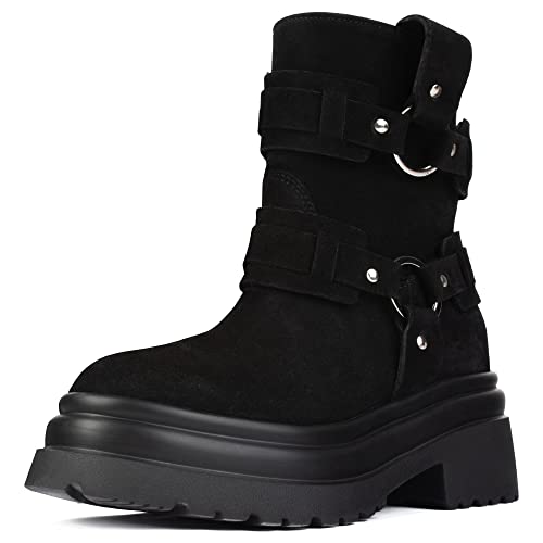 L37 HANDMADE SHOES Damen I Love Rock and ROLL Fashion Boot, Black, 36 EU von L37 HANDMADE SHOES