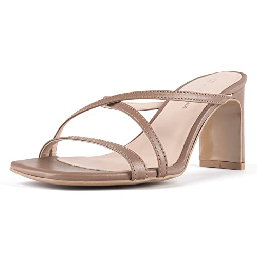 L37 HANDMADE SHOES Damen In Between Heeled Sandal, Nude, 36 EU von L37 HANDMADE SHOES