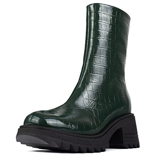 L37 HANDMADE SHOES Damen Life is Too Short Fashion Boot, Green, 36 EU von L37 HANDMADE SHOES