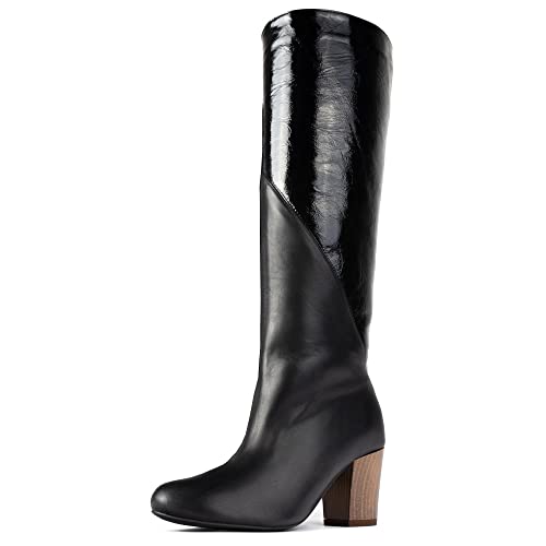 L37 HANDMADE SHOES Damen Long Island ICED Tea Knee High Boot, Black, 41 EU von L37 HANDMADE SHOES