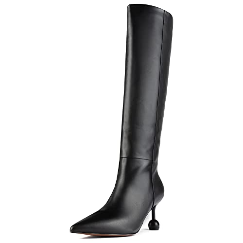 L37 HANDMADE SHOES Damen Move to The City Knee High Boot, Black, 35 EU von L37 HANDMADE SHOES