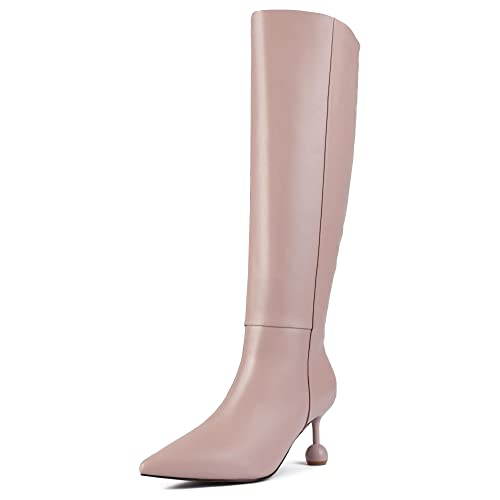 L37 HANDMADE SHOES Damen Move to The City Knee High Boot, pink, 37 EU von L37 HANDMADE SHOES