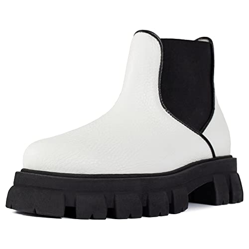 L37 HANDMADE SHOES Damen ONE of The Few Fashion Boot, White, 40 EU von L37 HANDMADE SHOES