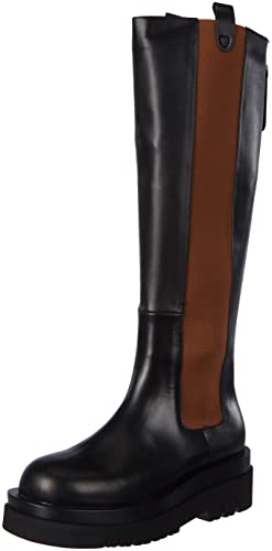 L37 HANDMADE SHOES Damen Pictures of You Knee High Boot, Black/Nude, 38 EU von L37 HANDMADE SHOES