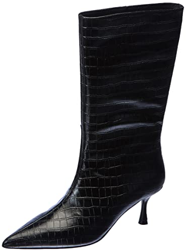 L37 HANDMADE SHOES Damen Poison Heart Mid Calf Boot, Black, 36 EU von L37 HANDMADE SHOES