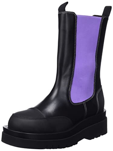 L37 HANDMADE SHOES Damen Purple RAIN Mid Calf Boot, Black, 38 EU von L37 HANDMADE SHOES