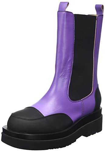 L37 HANDMADE SHOES Damen Purple Rain Mid Calf Boot, Violett, 38 EU von L37 HANDMADE SHOES