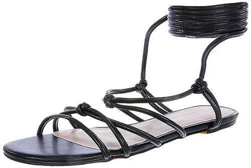 L37 HANDMADE SHOES Damen Rendezvous at Sunset Flat Sandal, Black, 40 EU von L37 HANDMADE SHOES