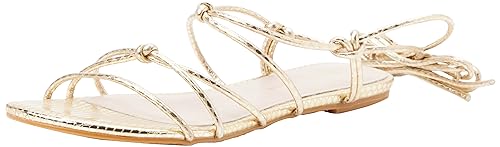 L37 HANDMADE SHOES Damen Rendezvous at Sunset Flat Sandal, Gold, 36 EU von L37 HANDMADE SHOES