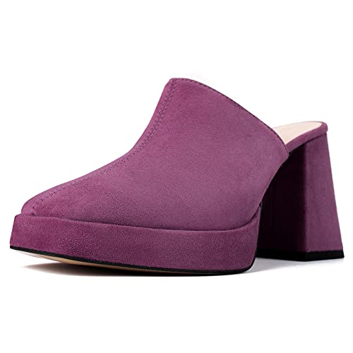 L37 HANDMADE SHOES Damen Rhythm Of Love Pump, Violett, 38 EU von L37 HANDMADE SHOES