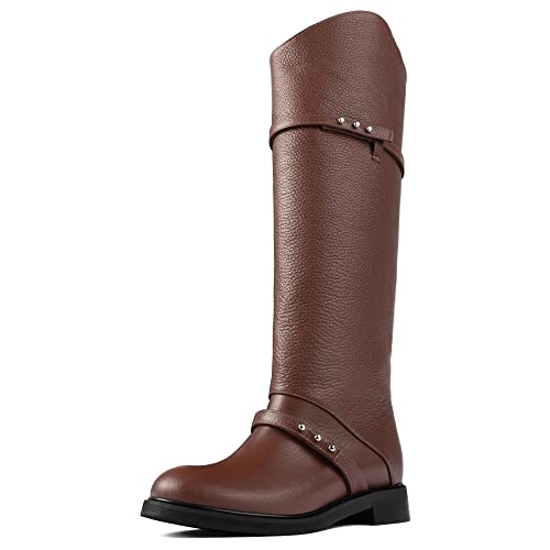 L37 HANDMADE SHOES Damen Run Away Together Knee High Boot, Brown, 38 EU von L37 HANDMADE SHOES