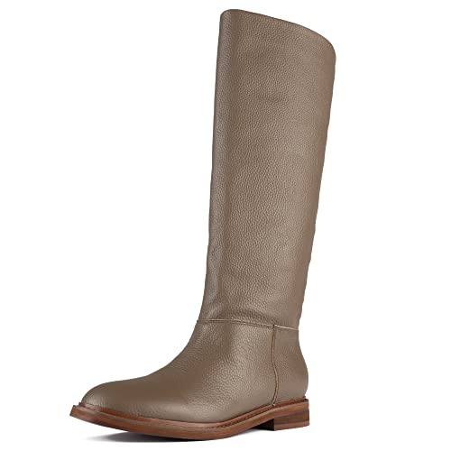 L37 HANDMADE SHOES Damen Simple Knee High Boot, Brown, 38 EU von L37 HANDMADE SHOES