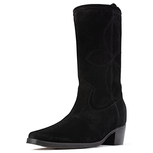 L37 HANDMADE SHOES Damen Something IN The Way Western Boot, Black, 36 EU von L37 HANDMADE SHOES