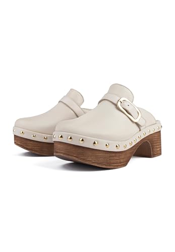 L37 HANDMADE SHOES Damen Summer Clog, Nude, 38 EU von L37 HANDMADE SHOES