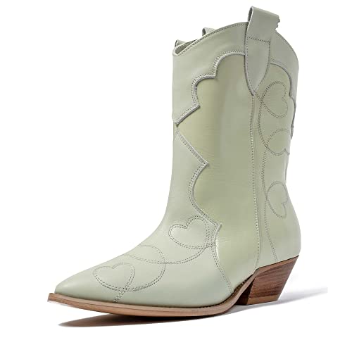 L37 HANDMADE SHOES Damen That Vibe Western Boot, Green, 39 EU L37 HANDMADE SHOES Damen That Vibe Western Boot, Green, 39 EU von L37 HANDMADE SHOES