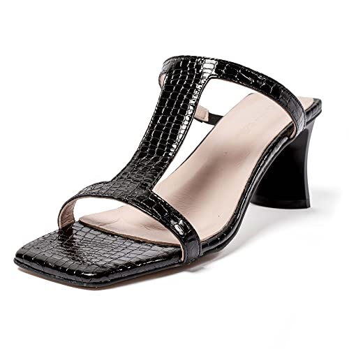 L37 HANDMADE SHOES Heeled Sandals AUTOMATIC, Black, 41 von L37 HANDMADE SHOES