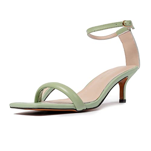 L37 HANDMADE SHOES Heeled Sandals SUMMER GROOVE, Green, 35 von L37 HANDMADE SHOES