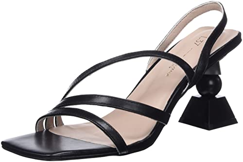 L37 HANDMADE SHOES Heeled Sandals VOYAGE VOYAGE, Black, 37 von L37 HANDMADE SHOES