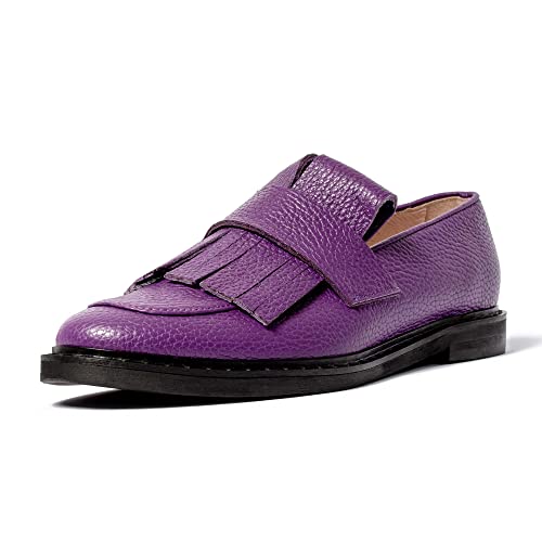 L37 HANDMADE SHOES Loafers Flat BODY FUNK, Purple, 37 von L37 HANDMADE SHOES