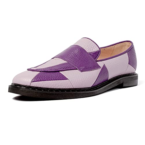 L37 HANDMADE SHOES Loafers Flat CRYSTAL CASTLES, Lilac/Violet, 36 von L37 HANDMADE SHOES