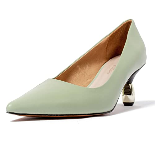 L37 HANDMADE SHOES Pumps ITALIAN JOB, Green, 35 von L37 HANDMADE SHOES