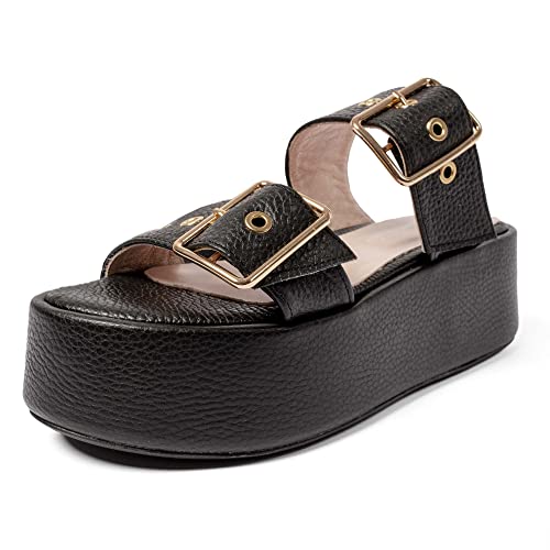 L37 HANDMADE SHOES Sandals BEVERLY HILLS, Black, 37 von L37 HANDMADE SHOES