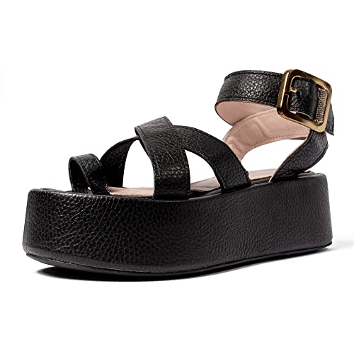 L37 HANDMADE SHOES Sandals BOOM!, Black, 41 von L37 HANDMADE SHOES