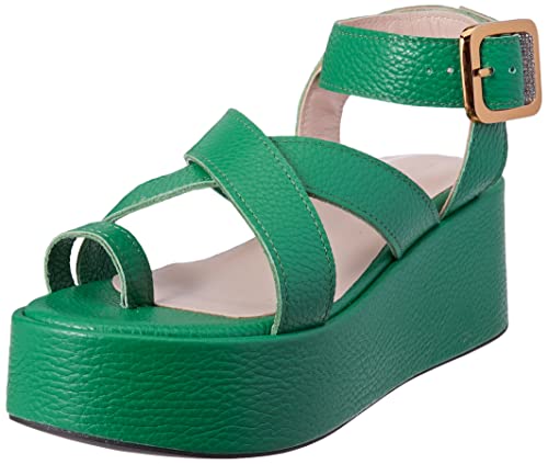 L37 HANDMADE SHOES Sandals BOOM!, Green, 36 von L37 HANDMADE SHOES