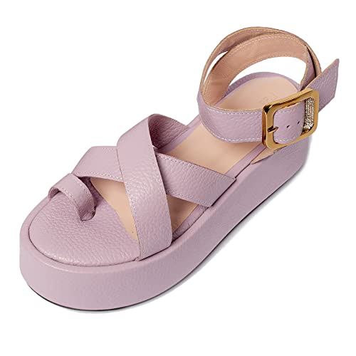 L37 HANDMADE SHOES Sandals BOOM!, Lilac, 37 von L37 HANDMADE SHOES