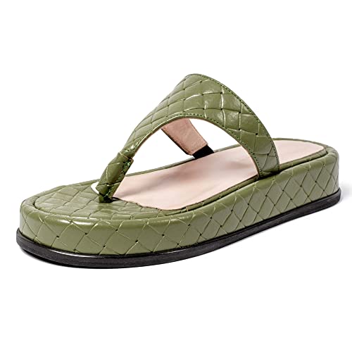 L37 HANDMADE SHOES Sandals BUONA SERA, Green, 37 von L37 HANDMADE SHOES