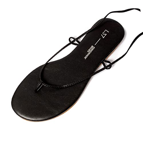 L37 HANDMADE SHOES Sandals COPACABANA, Black, 39 von L37 HANDMADE SHOES