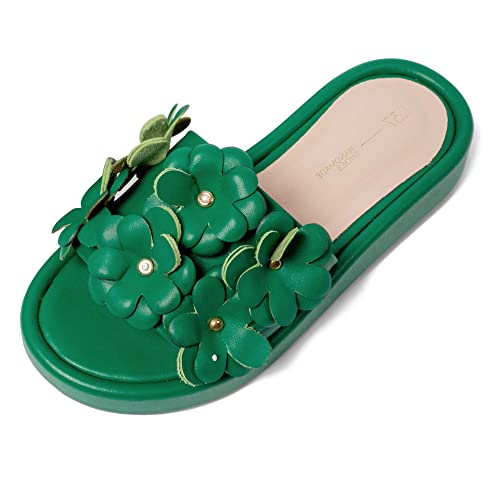 L37 HANDMADE SHOES Sandals FLOWER POWER, Green, 36 von L37 HANDMADE SHOES