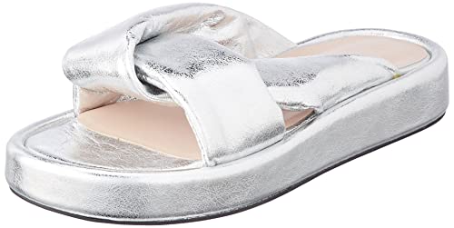 L37 HANDMADE SHOES Damen Happy Station Sandal, Silber, 37 EU von L37 HANDMADE SHOES