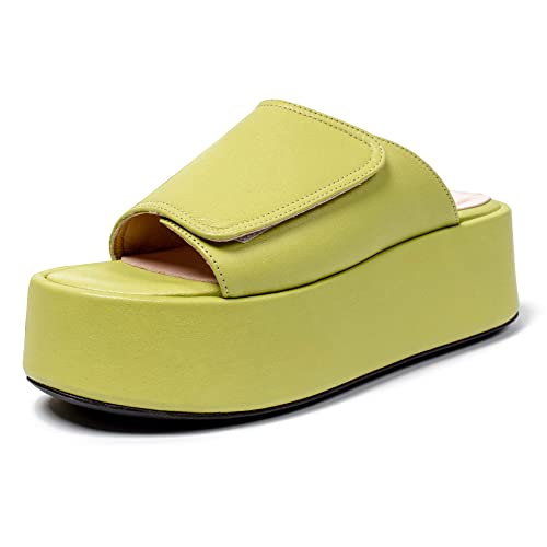 L37 HANDMADE SHOES Sandals HEAD ON MY SHOULDER, Green, 36 von L37 HANDMADE SHOES