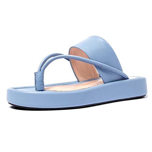 L37 HANDMADE SHOES Damen i'm so excited Sandal, Blau, 39 EU von L37 HANDMADE SHOES