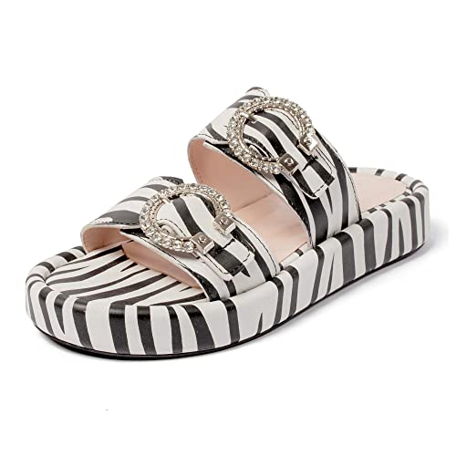 L37 HANDMADE SHOES Sandals IT'S UNUSUAL, Black/White, 35 von L37 HANDMADE SHOES