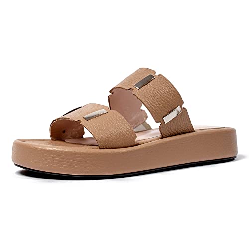L37 HANDMADE SHOES Damen Let's Stay Together Sandal, Tan, 37 EU von L37 HANDMADE SHOES