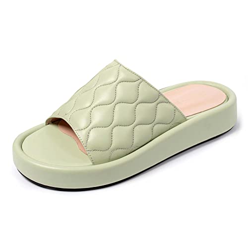 L37 HANDMADE SHOES Damen radio noise Sandal, Grün, 40 EU von L37 HANDMADE SHOES