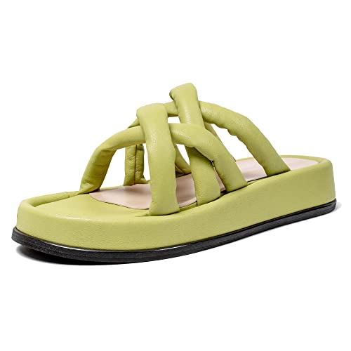 L37 HANDMADE SHOES Sandals SUNSHINE REGGAE, Green, 38 von L37 HANDMADE SHOES