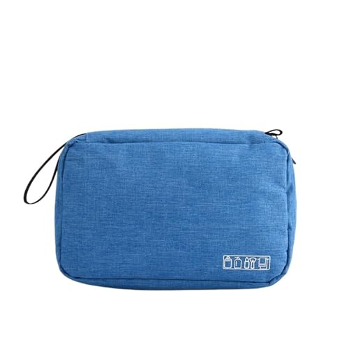 Männer Frauen Hängende Kosmetiktasche Multifunktions-Reise-Organizer Toilettenartikel Waschen Make-Up Aufbewahrungstasche Kosmetikerin Faltbare Make-Up-Tasche Kulturtasche Herren(Lake Blue) von L6NqIAG