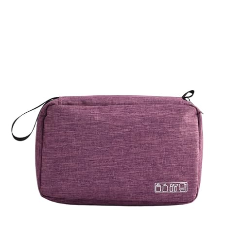 Männer Frauen Hängende Kosmetiktasche Multifunktions-Reise-Organizer Toilettenartikel Waschen Make-Up Aufbewahrungstasche Kosmetikerin Faltbare Make-Up-Tasche Kulturtasche Herren(Purple) von L6NqIAG